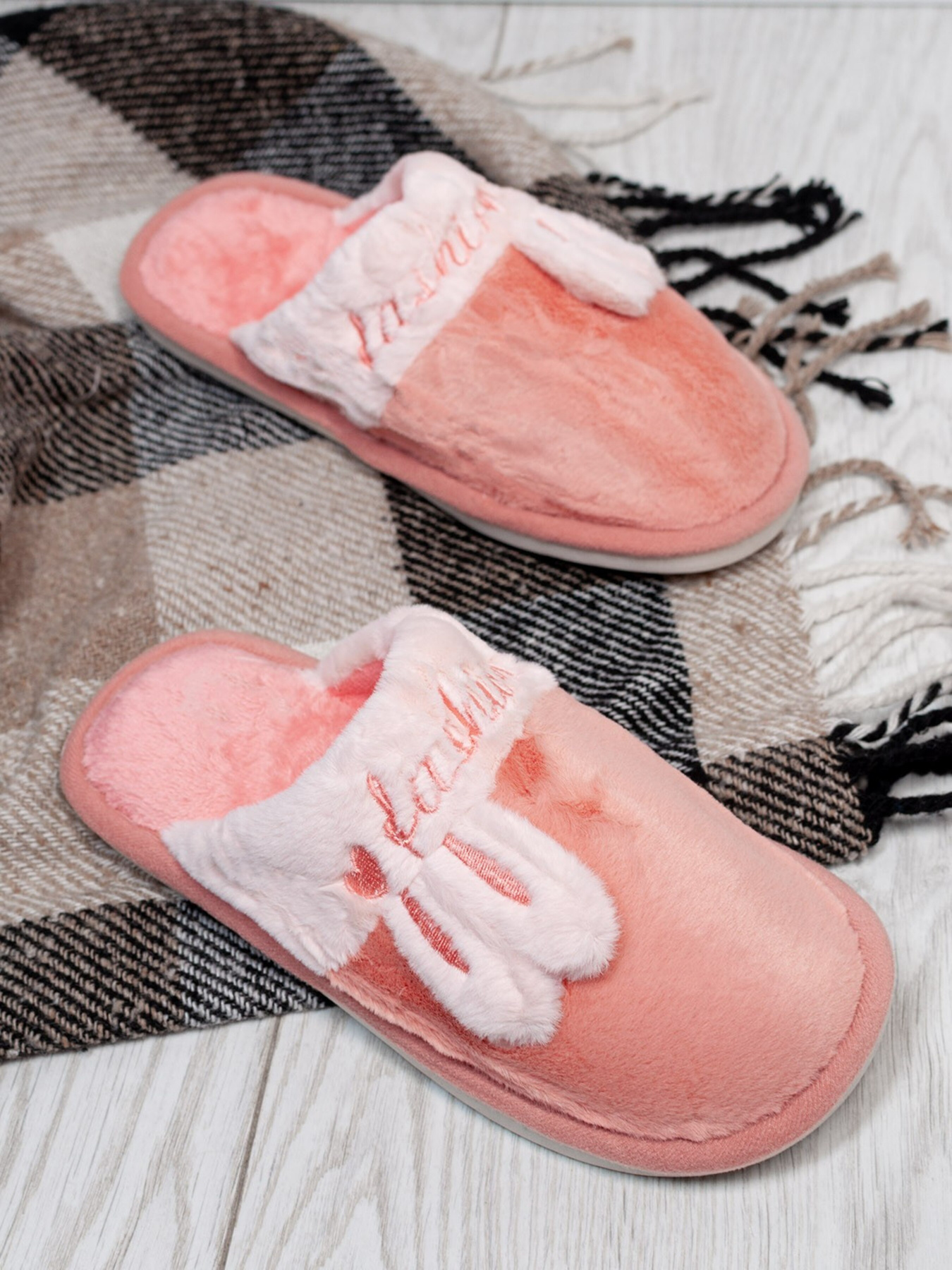 Тапки ISSA Plus модель OB3-22_peach Фото