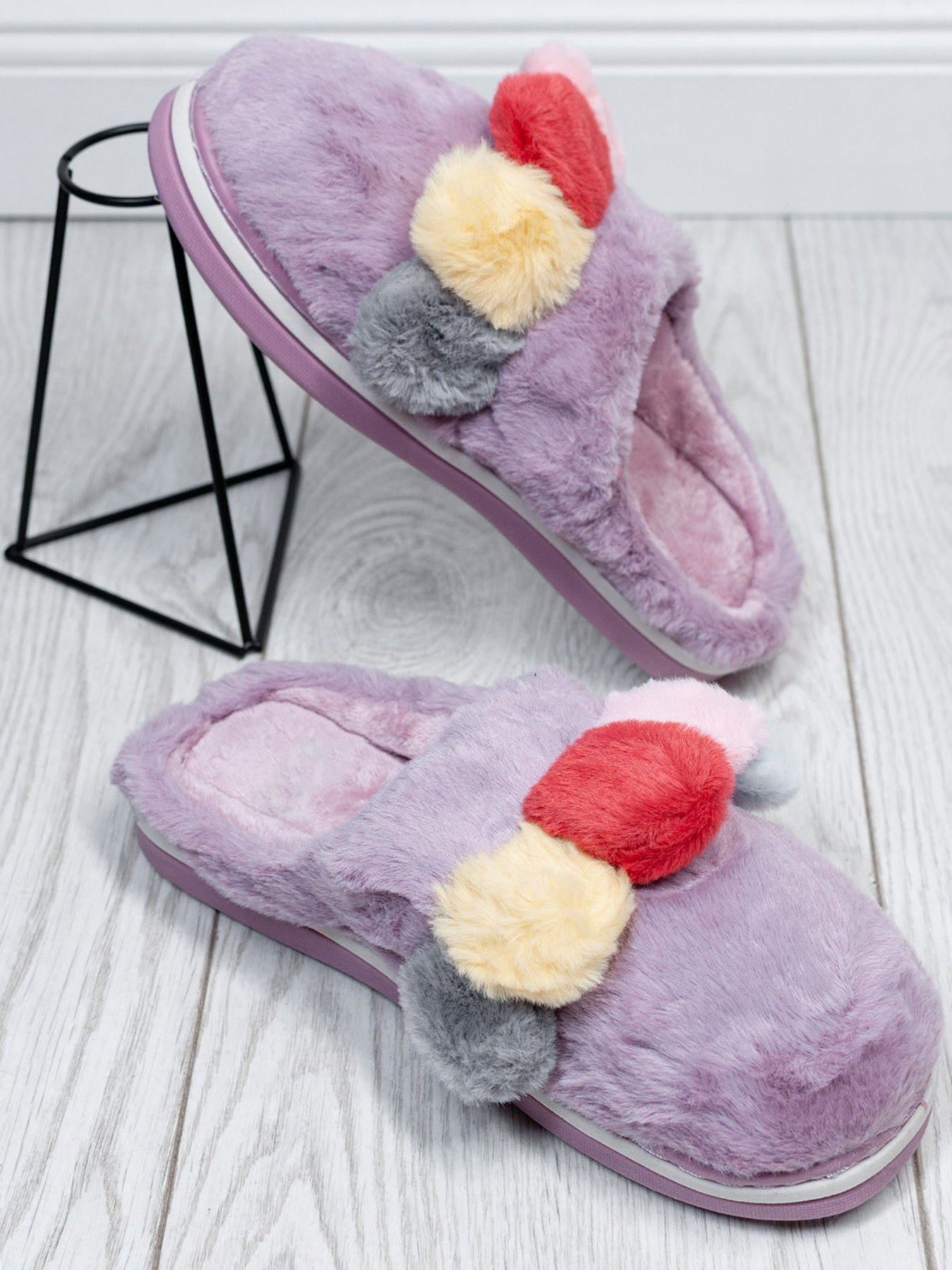 Тапки ISSA Plus модель OB3-25_lilac Фото