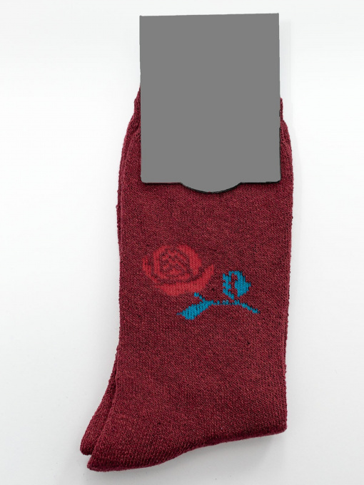 Носки ISSA Plus модель NS-211_burgundy Фото