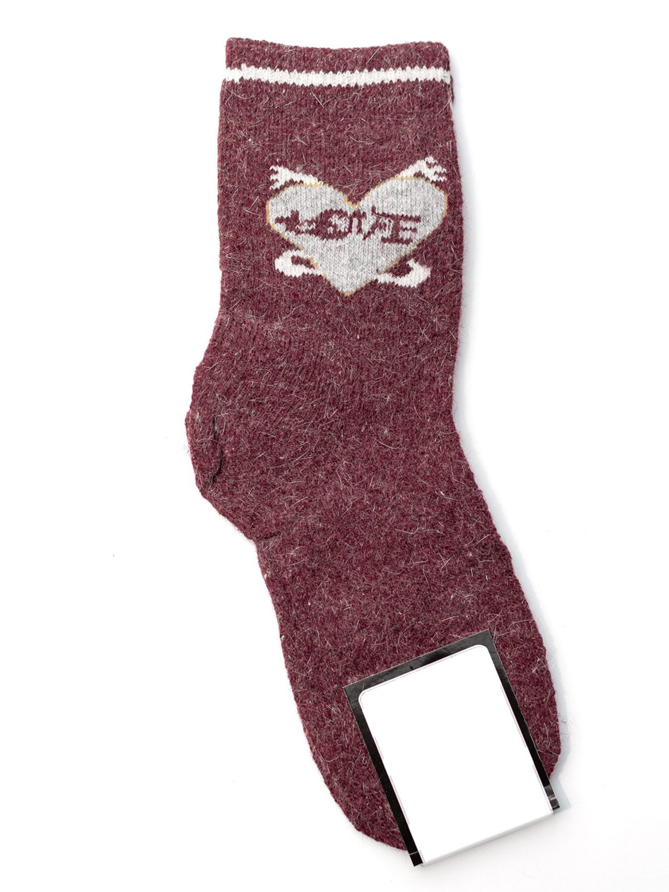 Носки ISSA Plus модель NS-212_burgundy Фото