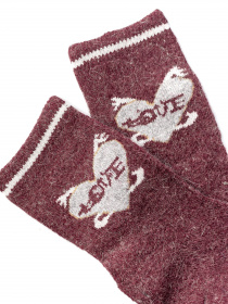 Носки ISSA Plus модель NS-212_burgundy Носки ISSA Plus модель NS-212_burgundy Фото