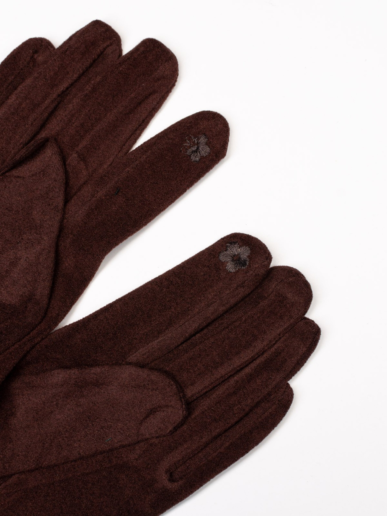 Перчатки ISSA Plus модель PE-08_darkbrown Фото