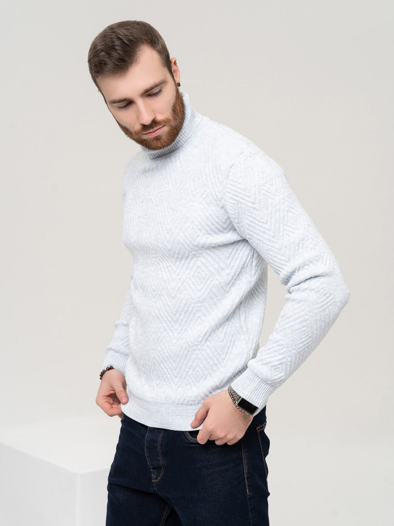 Светр ISSA Plus модель GN4-87_blue Фото