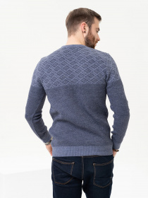 Джемпер ISSA Plus модель GN4-88_blue Фото