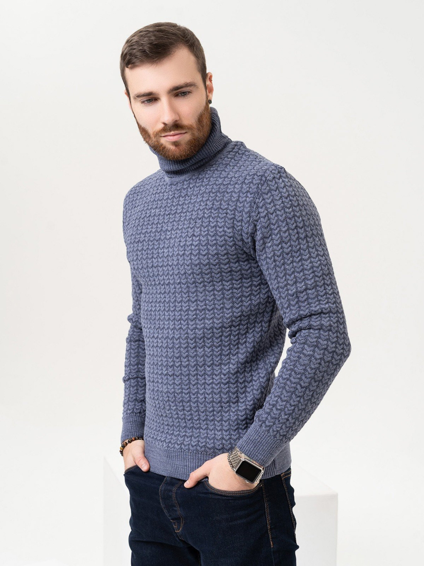 Светр ISSA Plus модель GN4-90_blue Фото