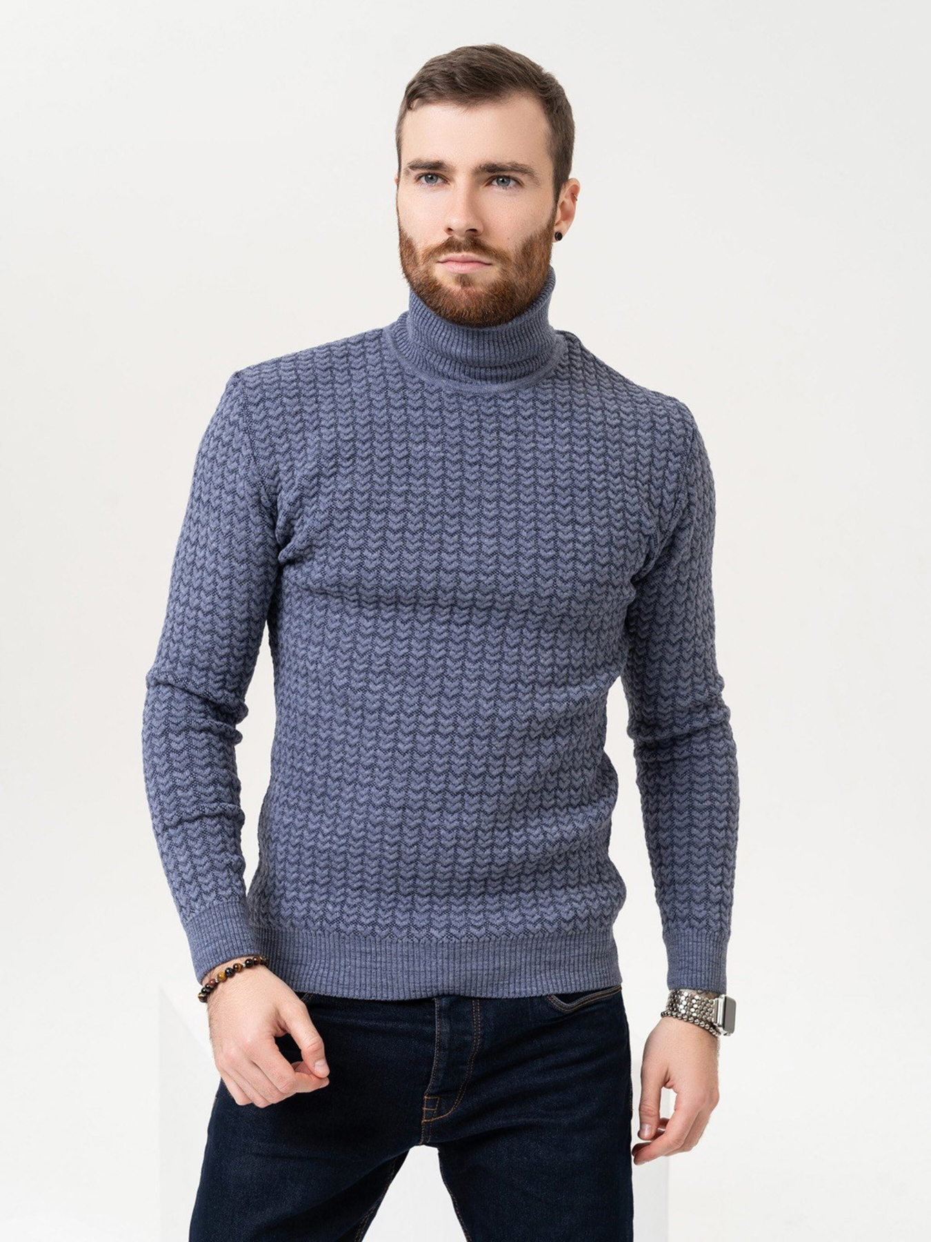 Светр ISSA Plus модель GN4-90_blue Фото