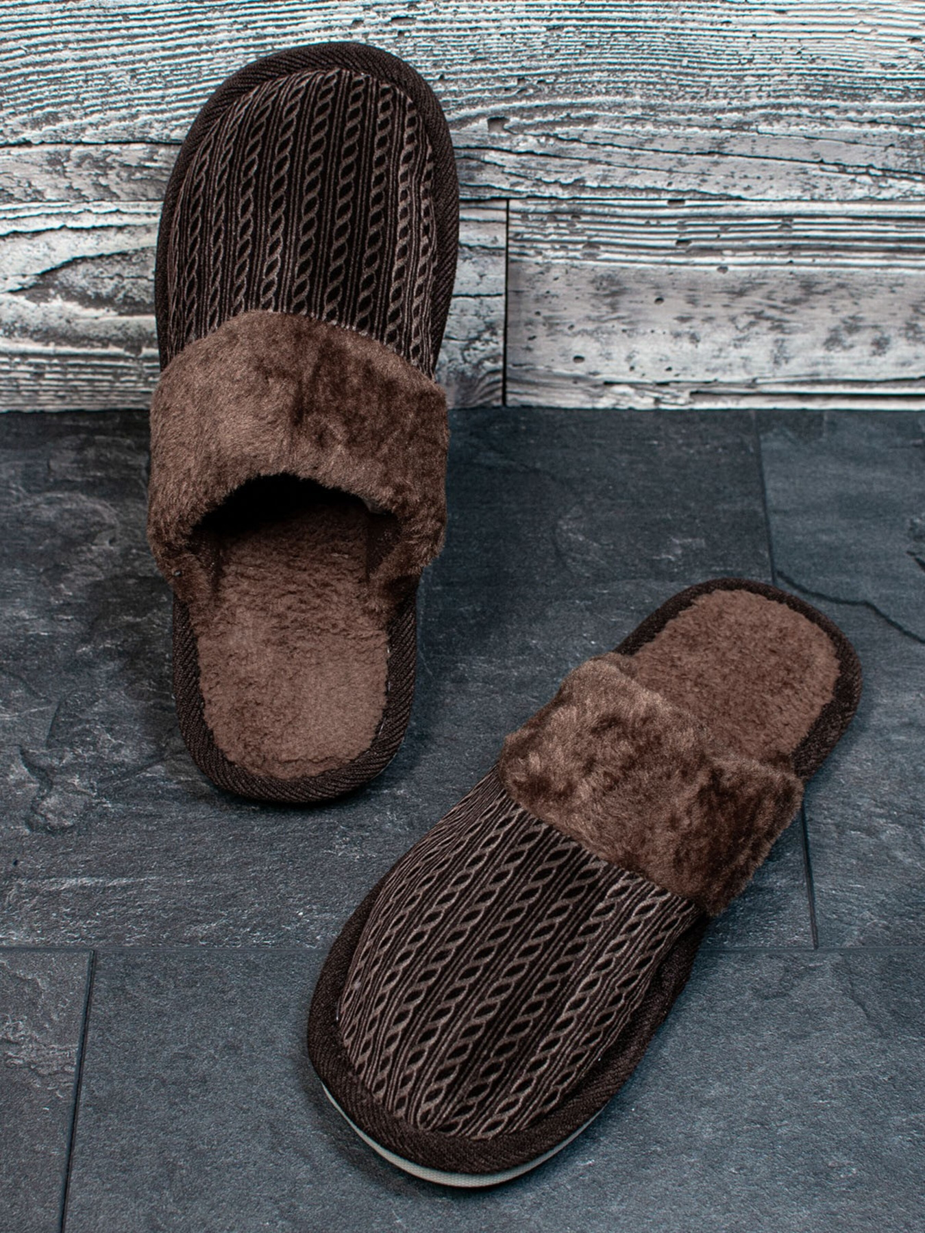 Тапки ISSA Plus модель GOB3-26_brown Фото