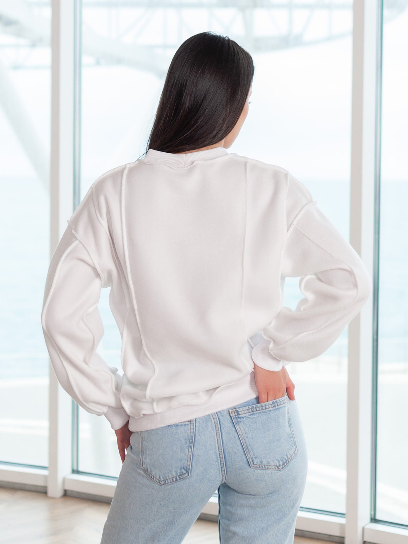 Світшот ISSA Plus модель 13674_white Фото