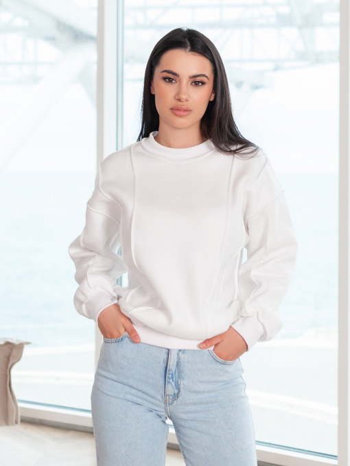 Світшот ISSA Plus модель 13674_white Фото