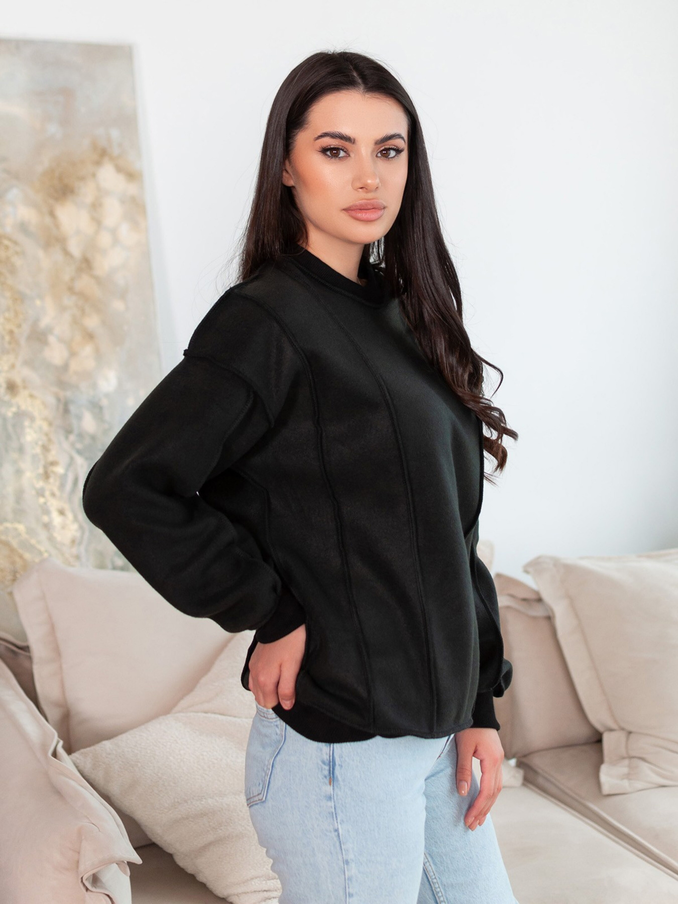 Свитшот ISSA Plus модель 13674_black Фото