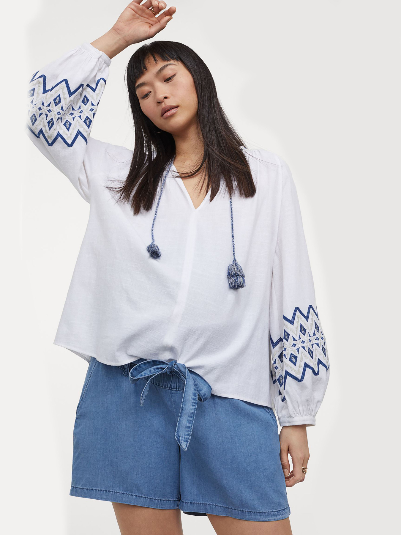 Шорты джинсовые H&M модель 55064 Фото