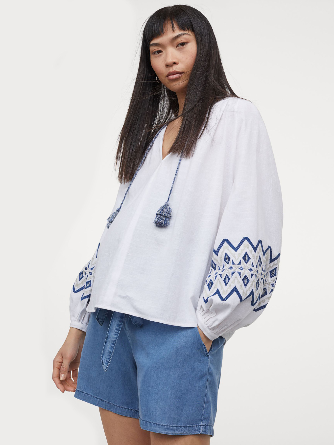 Джинсовые шорты H&M модель 55064 Фото