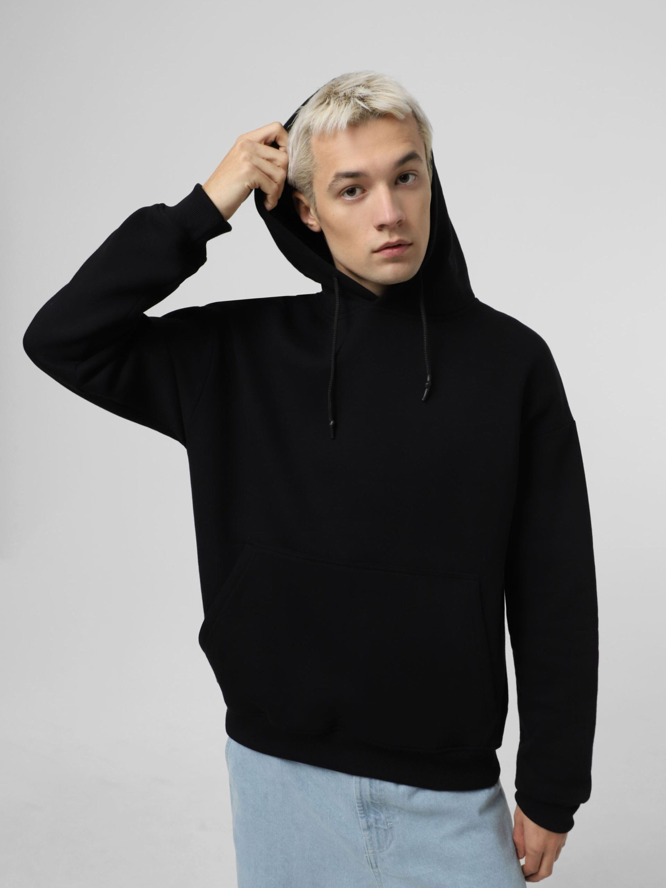 Худи Bezlad модель hoodiebasicblacktwo Фото