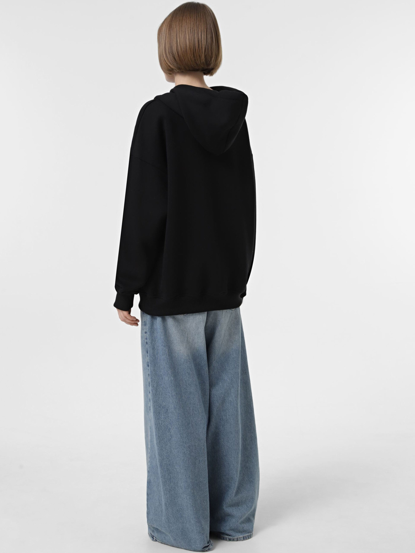 Худи Bezlad модель hoodiebasicblacktwo Фото