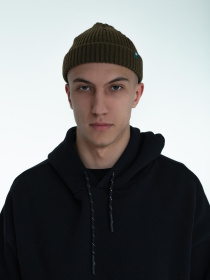 Шапка Bezlad модель beaniehatkhakisix Фото