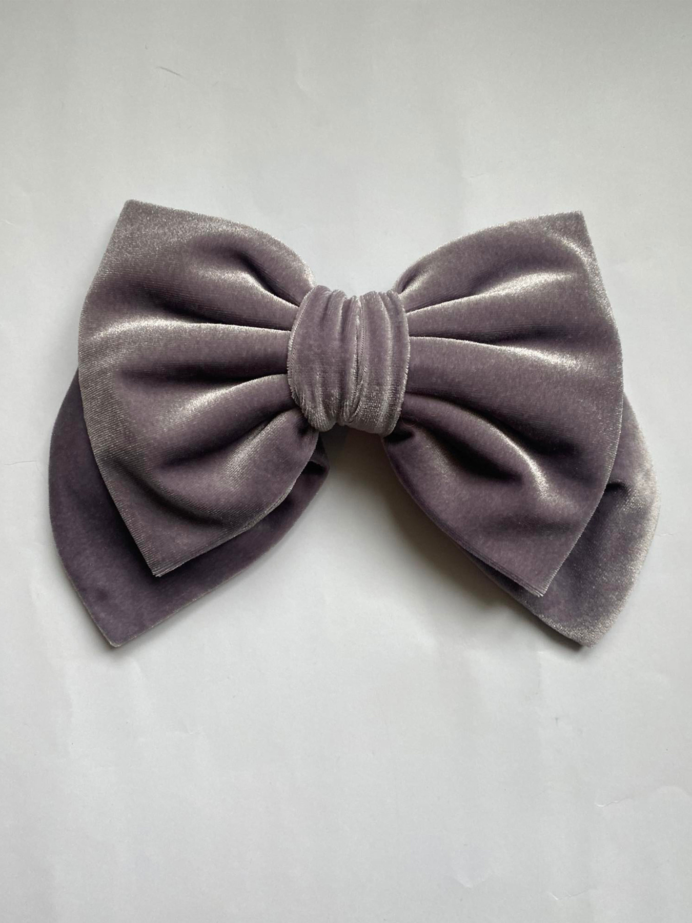 Оксамитовий великий бант кольору запорошена троянда для волосся MyScarf модель mp169173 Фото