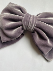 Бархатный большой бант цвета пыльная роза для волос MyScarf модель mp169173 Фото