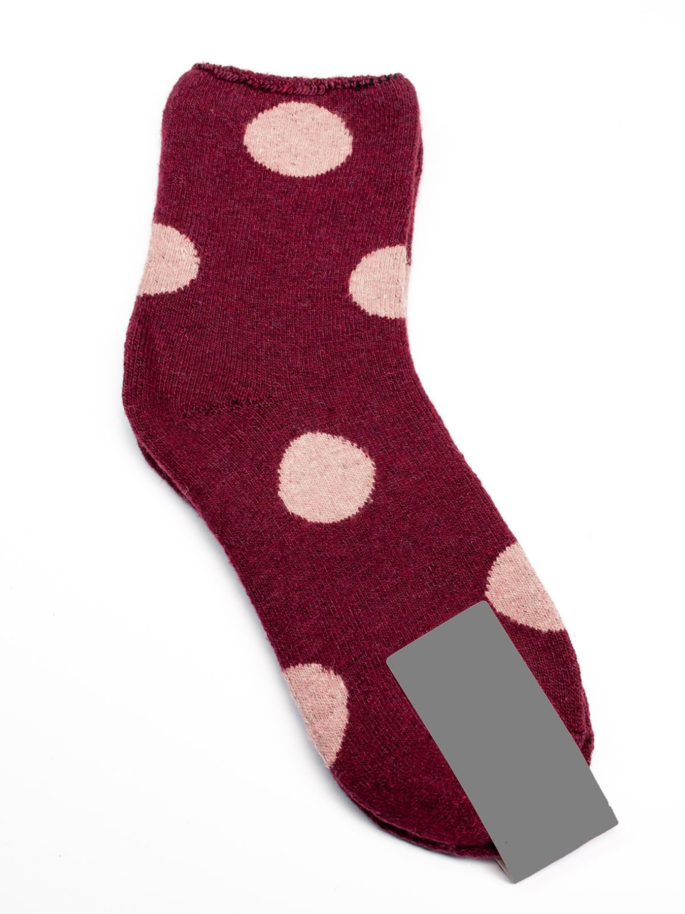 Носки ISSA Plus модель NS-217_burgundy Фото