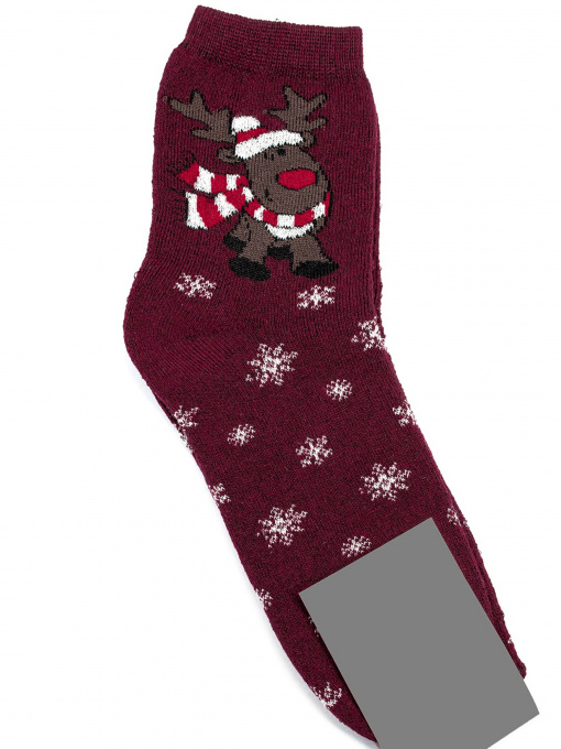 Носки ISSA Plus модель NS-234_burgundy Фото