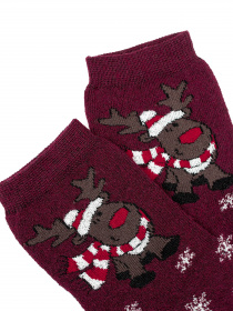 Носки ISSA Plus модель NS-234_burgundy Фото