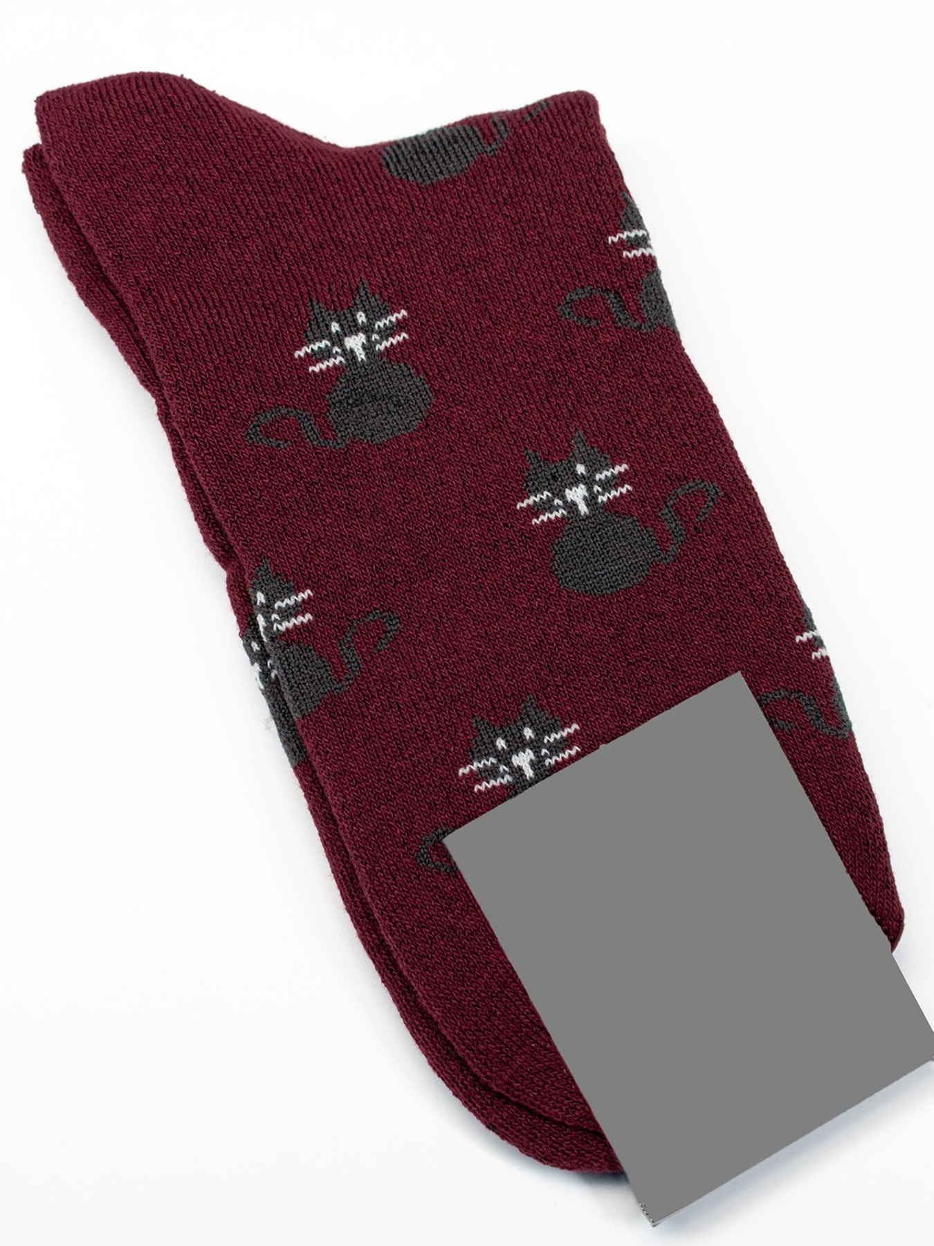 Шкарпетки ISSA Plus модель NS-242_burgundy Фото