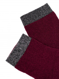 Шкарпетки ISSA Plus модель NS-243_burgundy Фото