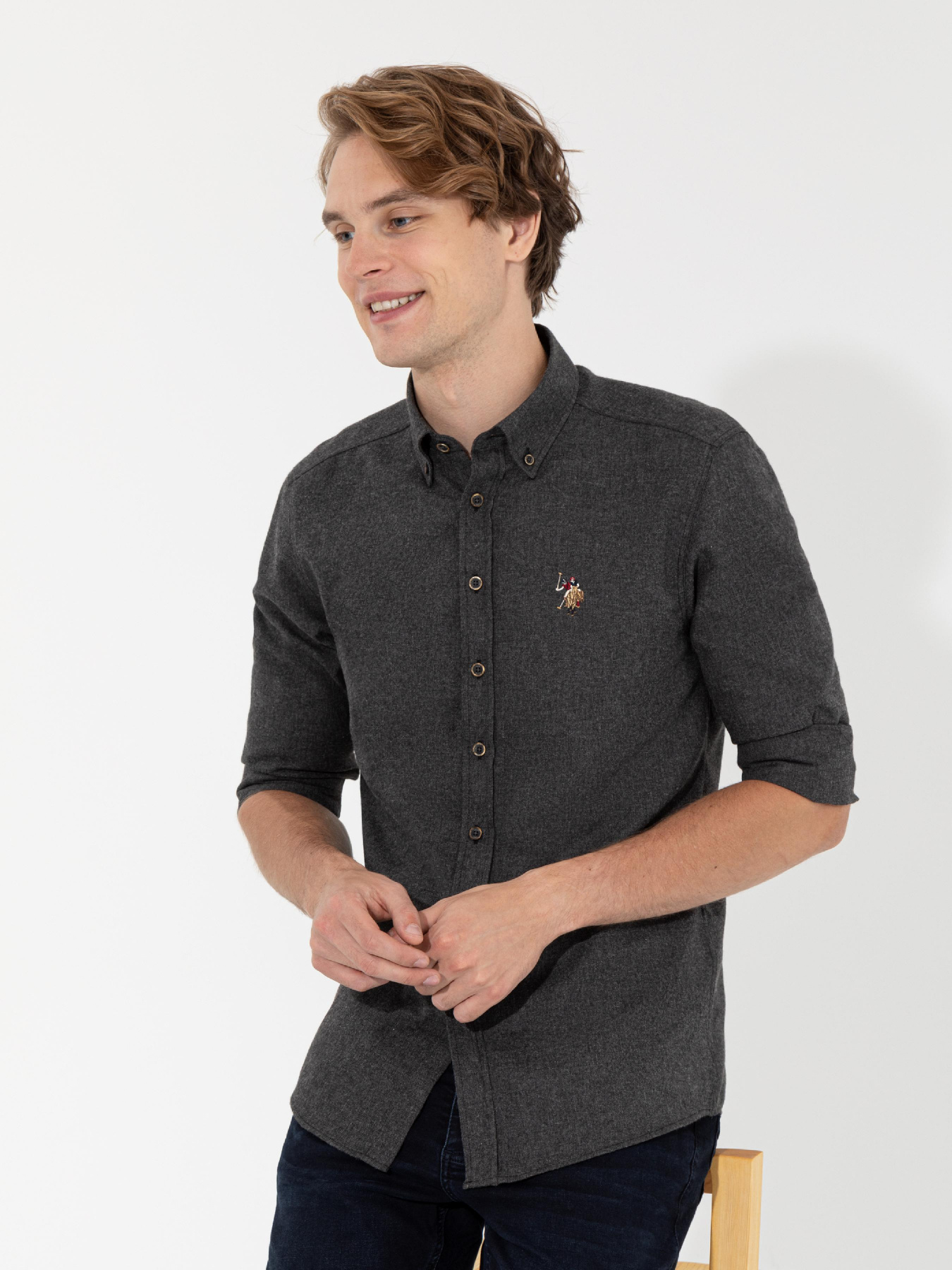 Рубашка повседневная US Polo модель G081SZ004.000.1450251.VR046 Фото