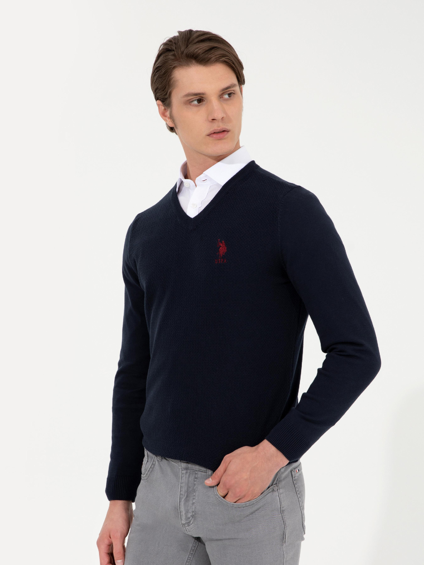 Джемпер US Polo модель G081SZ0TK.000.1428940.VR033 Джемпер US Polo модель G081SZ0TK.000.1428940.VR033 Фото