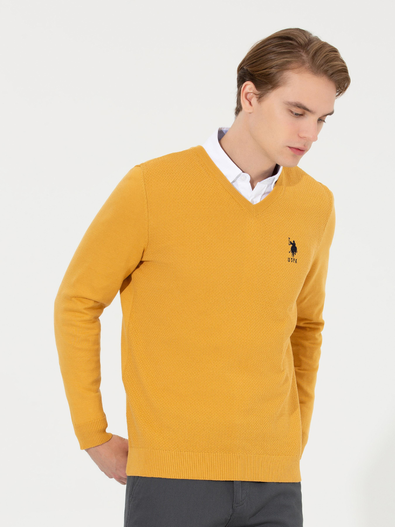 Джемпер US Polo модель G081SZ0TK.000.1428940.VR043 Фото