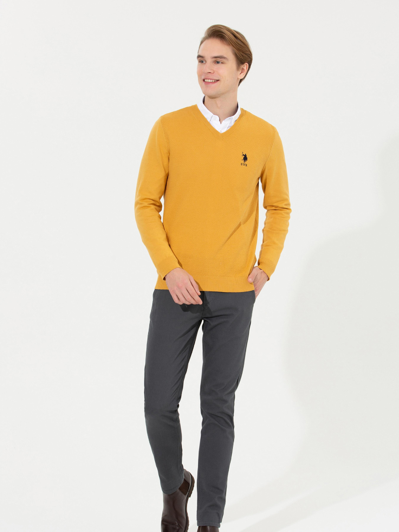 Джемпер US Polo модель G081SZ0TK.000.1428940.VR043 Фото