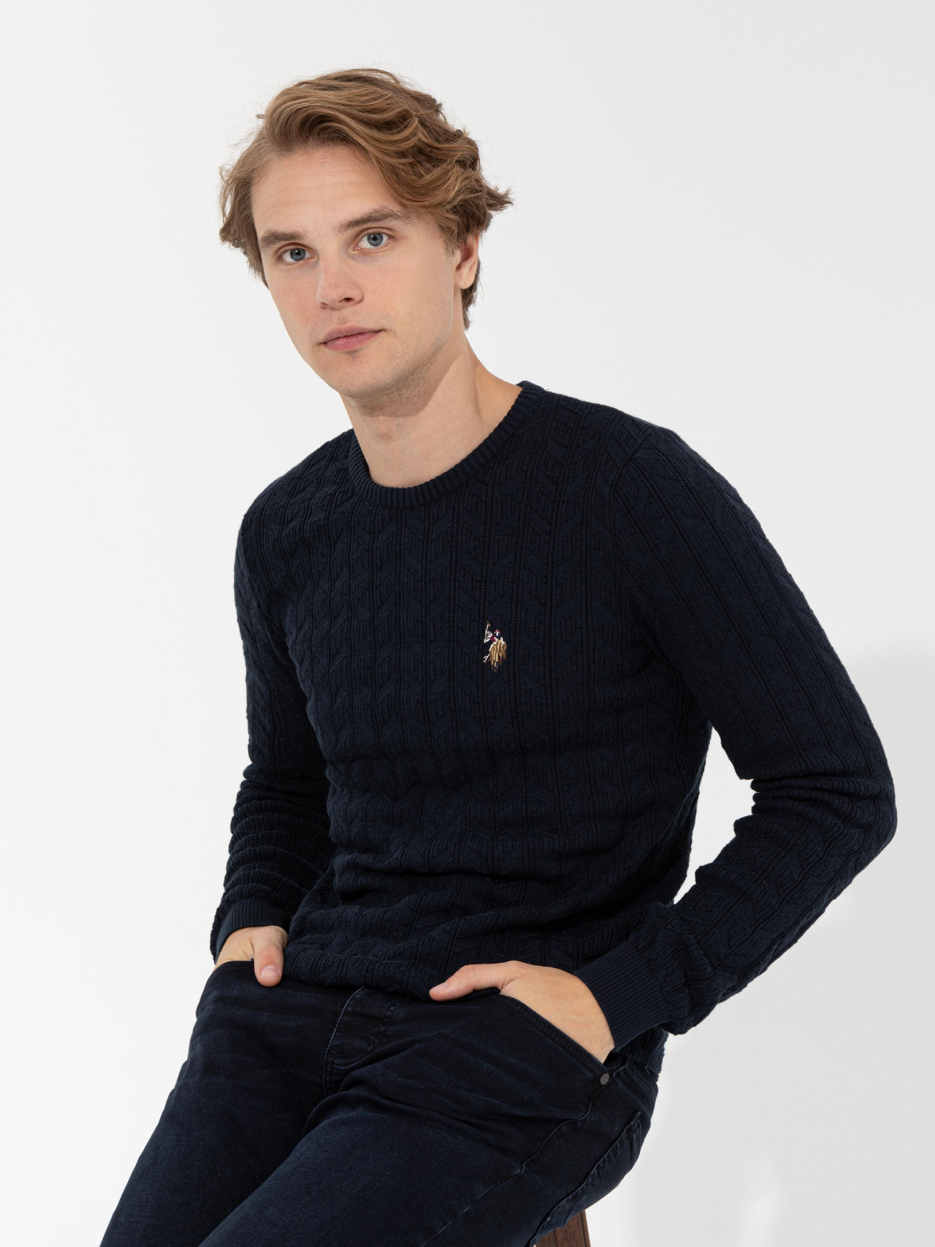 Джемпер US Polo модель G081SZ0TK.000.1428937.VR033 Фото