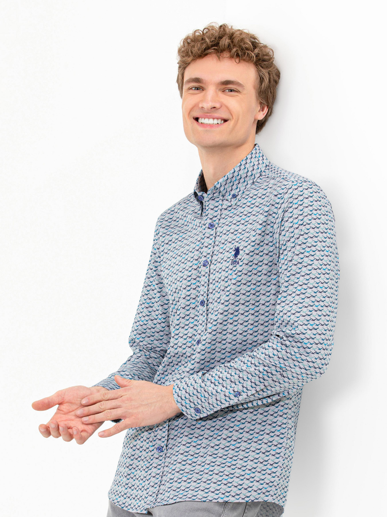 Сорочка повсякденна US Polo модель G081SZ004.000.1461435.VR212 Фото