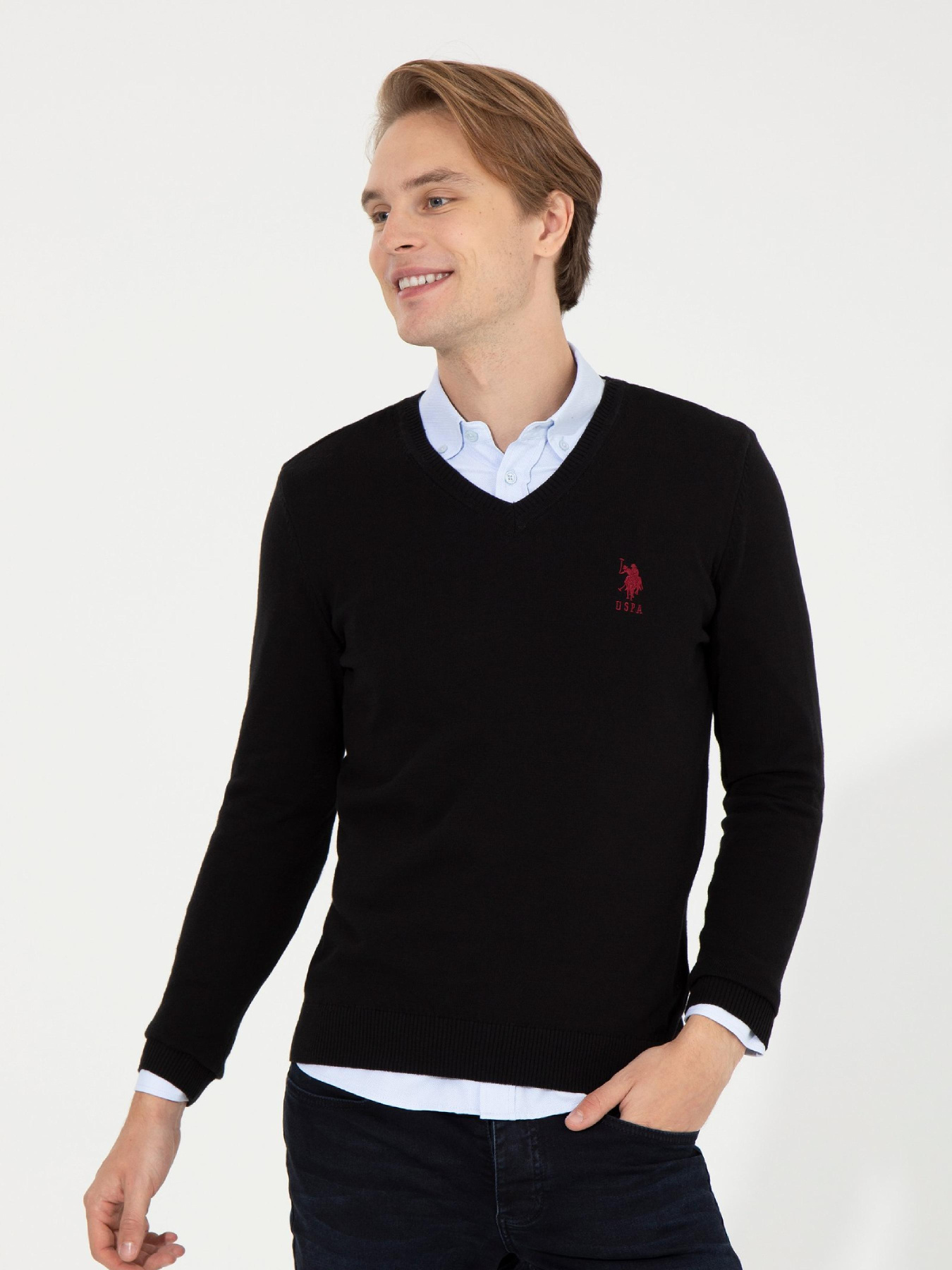 Джемпер US Polo модель G081GL0TK.000.1428987.VR046 Фото