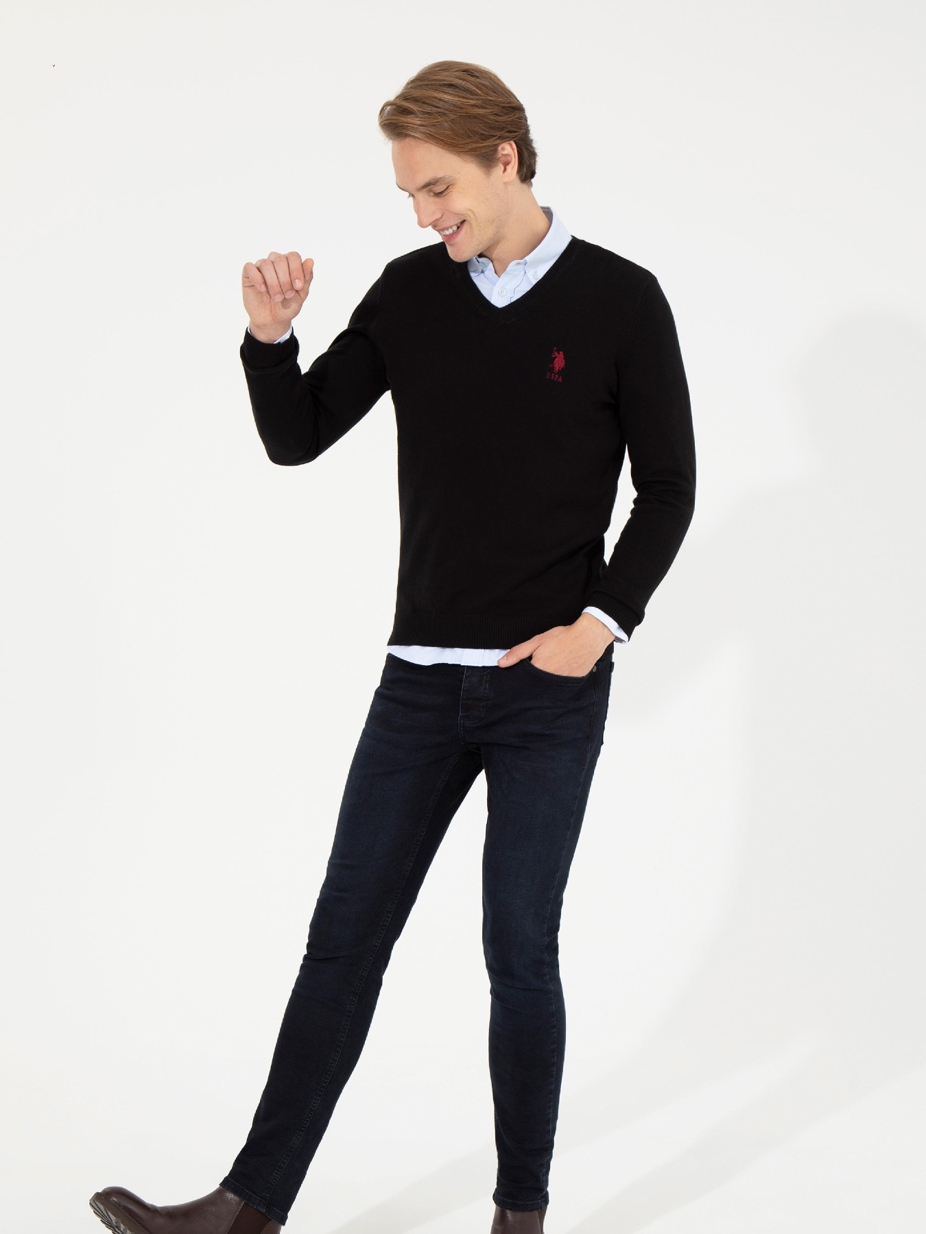 Джемпер US Polo модель G081GL0TK.000.1428987.VR046 Джемпер US Polo модель G081GL0TK.000.1428987.VR046 Фото