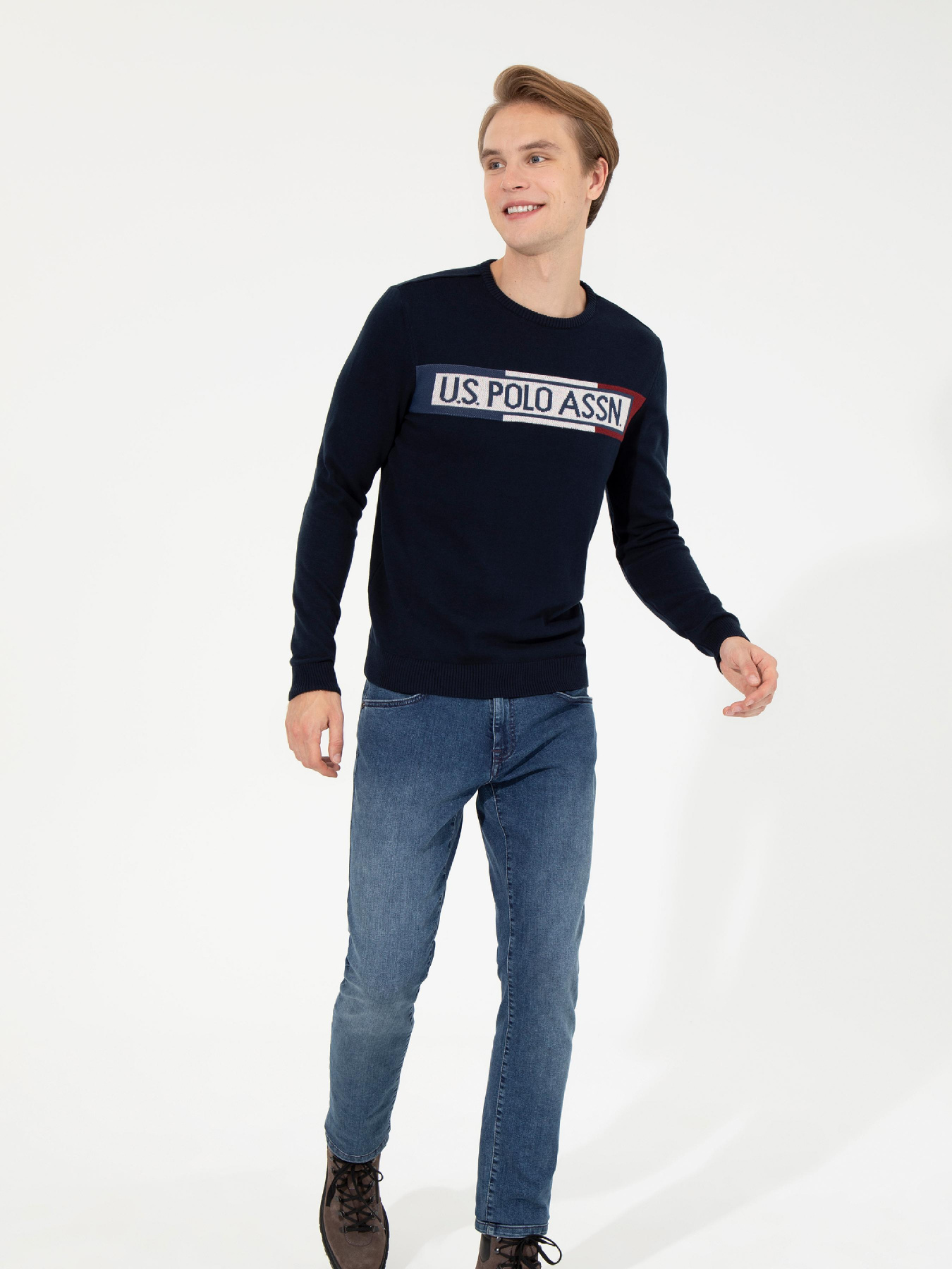 Джемпер US Polo модель G081SZ0TK.000.1455048.VR033 Фото