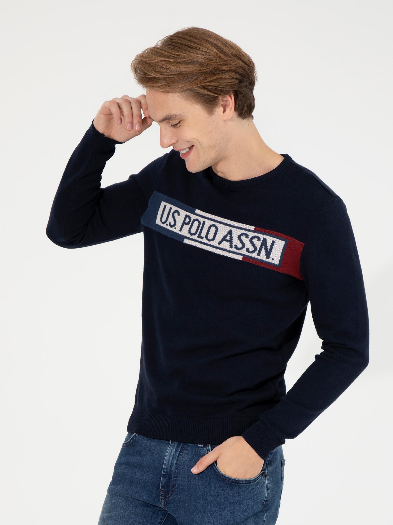 Джемпер US Polo модель G081SZ0TK.000.1455048.VR033 Фото