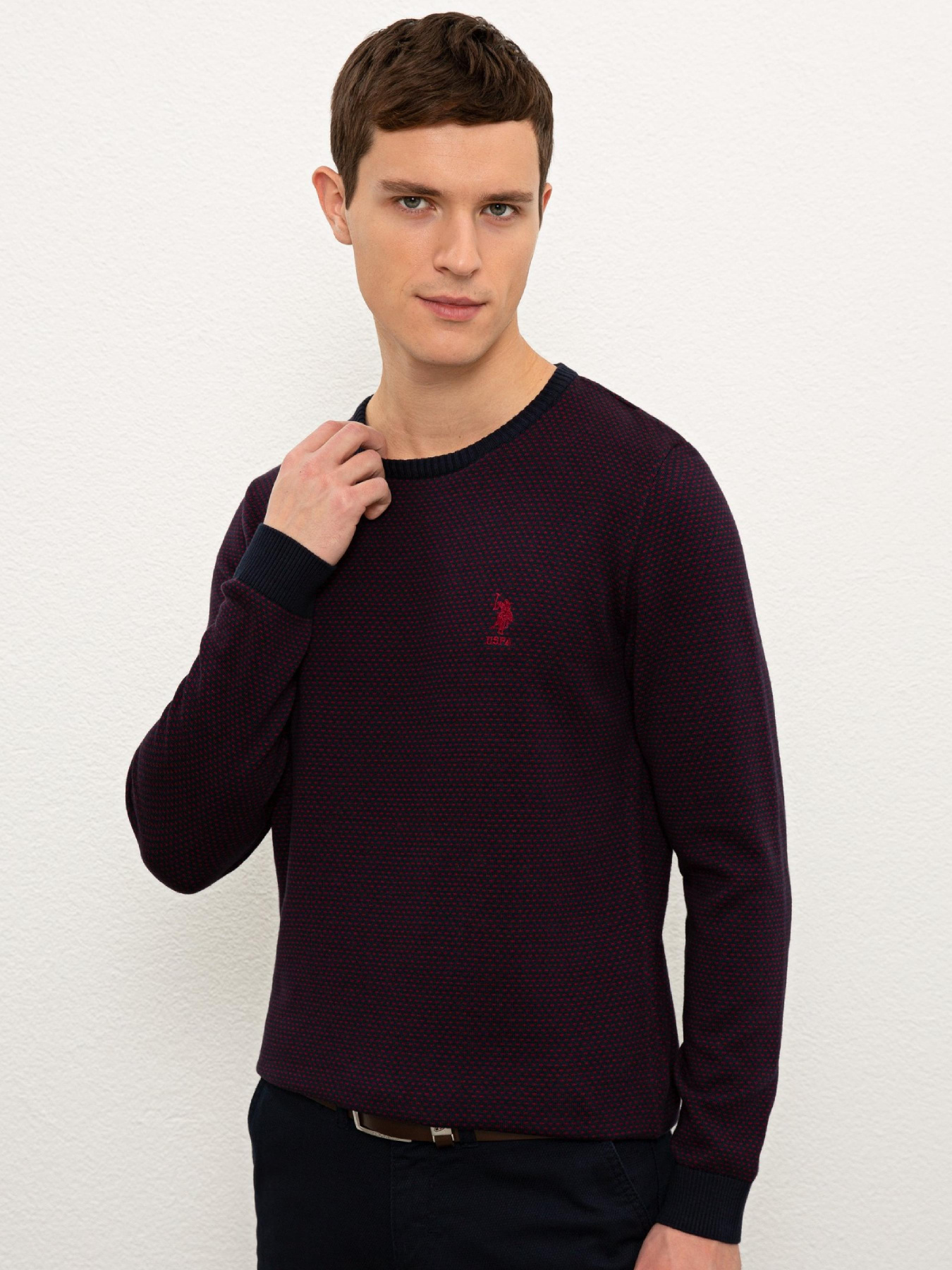 Джемпер US Polo модель G081SZ0TK.000.1091120.VR033 Фото