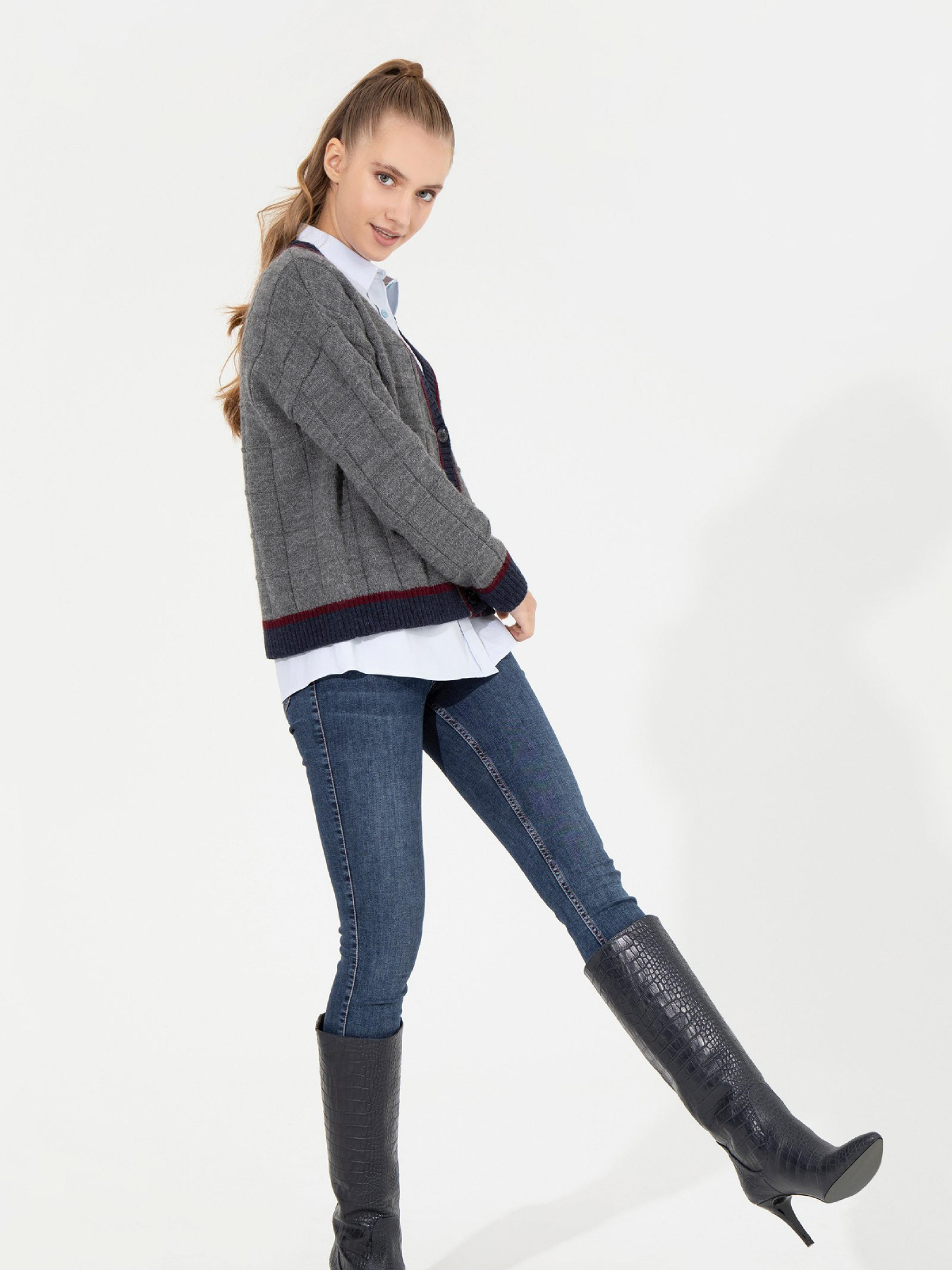 Кардиган US Polo модель G082SZ0TH.000.1452732.VR086 Фото