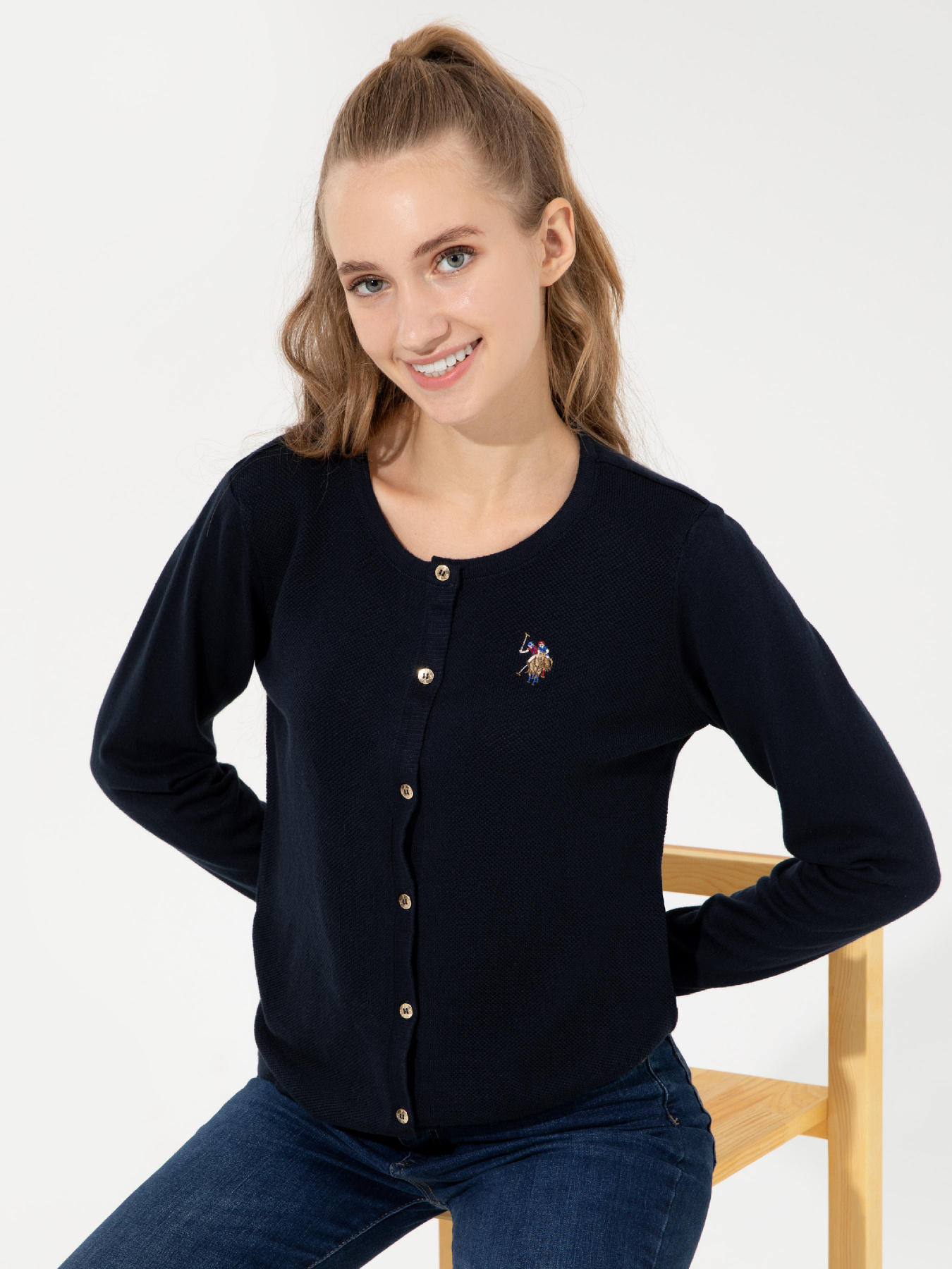 Кардиган US Polo модель G082SZ0TH.000.1430172.VR033 Кардиган US Polo модель G082SZ0TH.000.1430172.VR033 Фото