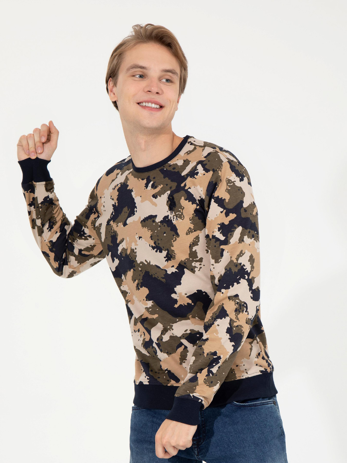 Свитшот US Polo модель G081GL082.000.1451988.VR153 Фото