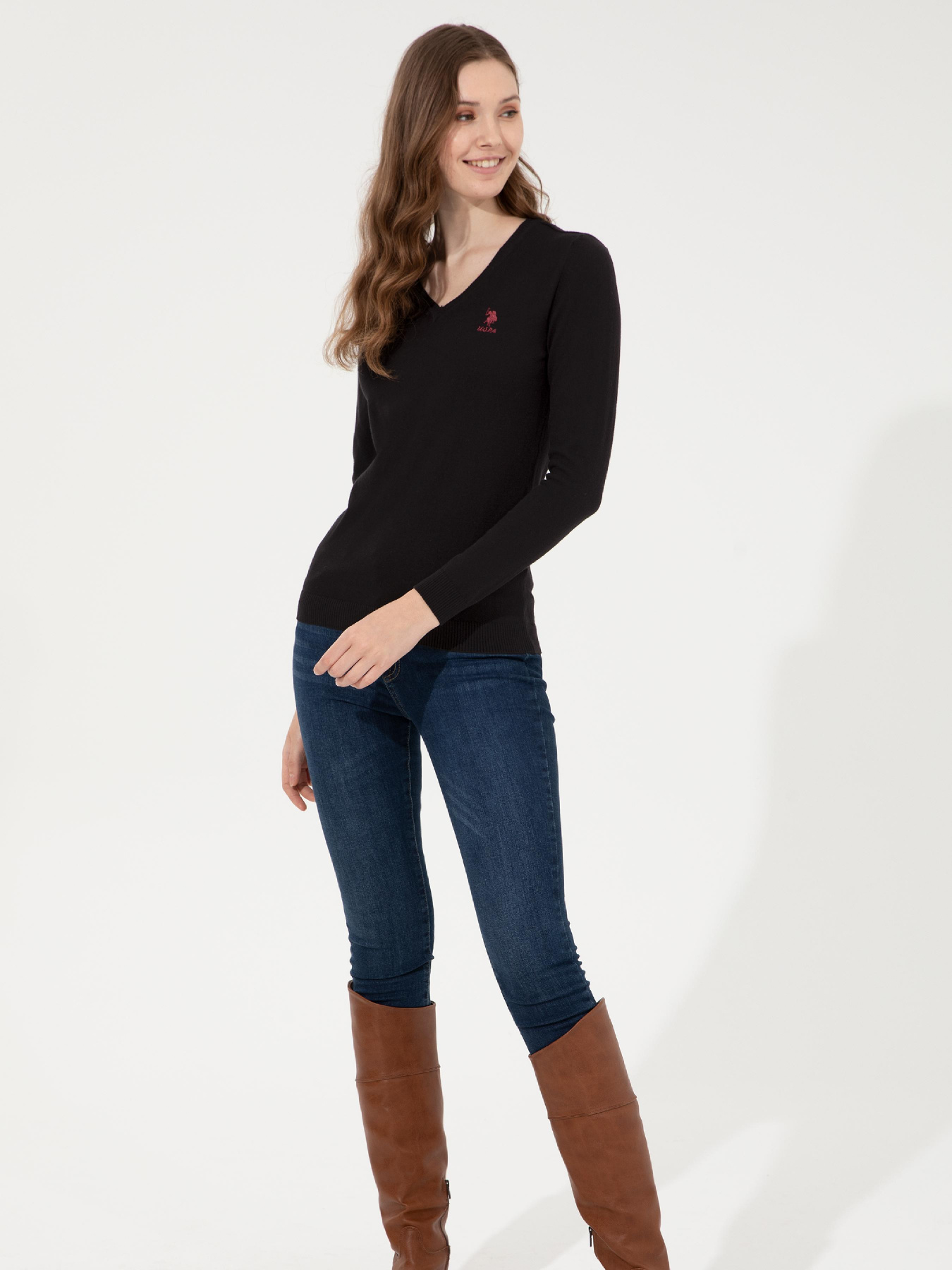 Джемпер US Polo модель G082GL0TK.000.1430189.VR046 Фото