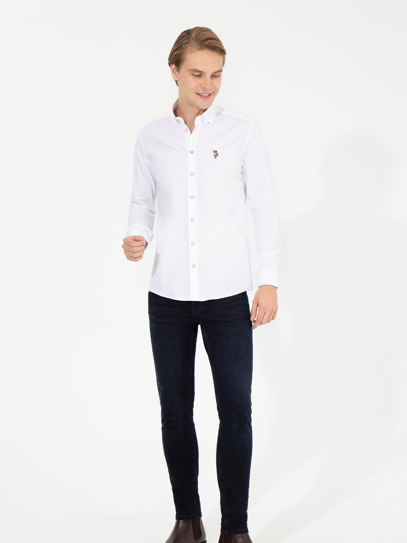 Рубашка US Polo модель G081SZ004.000.1450261.VR013 Фото