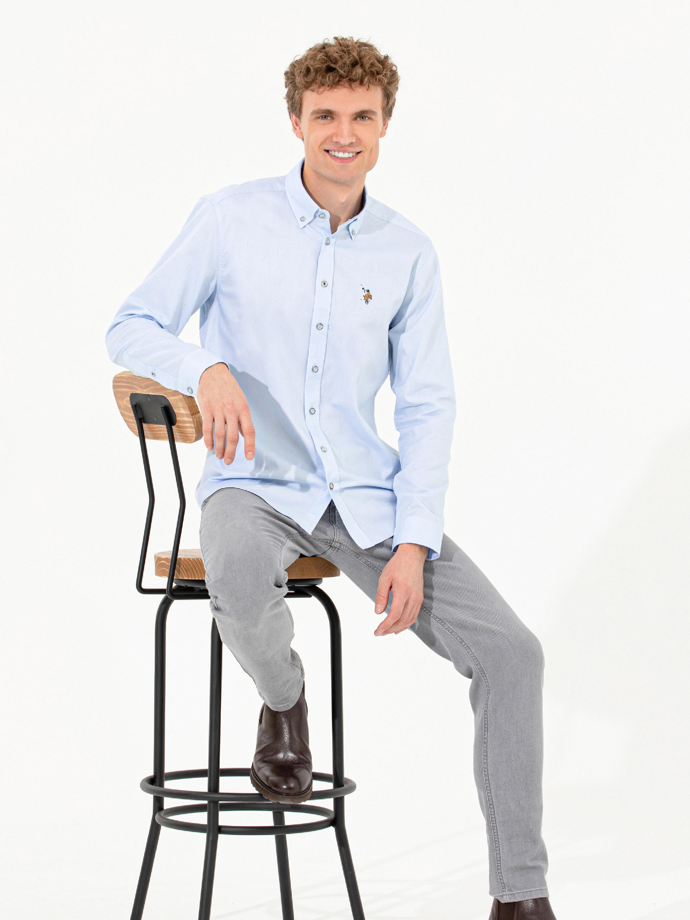 Рубашка US Polo модель G081SZ004.000.1450261.VR003 Фото