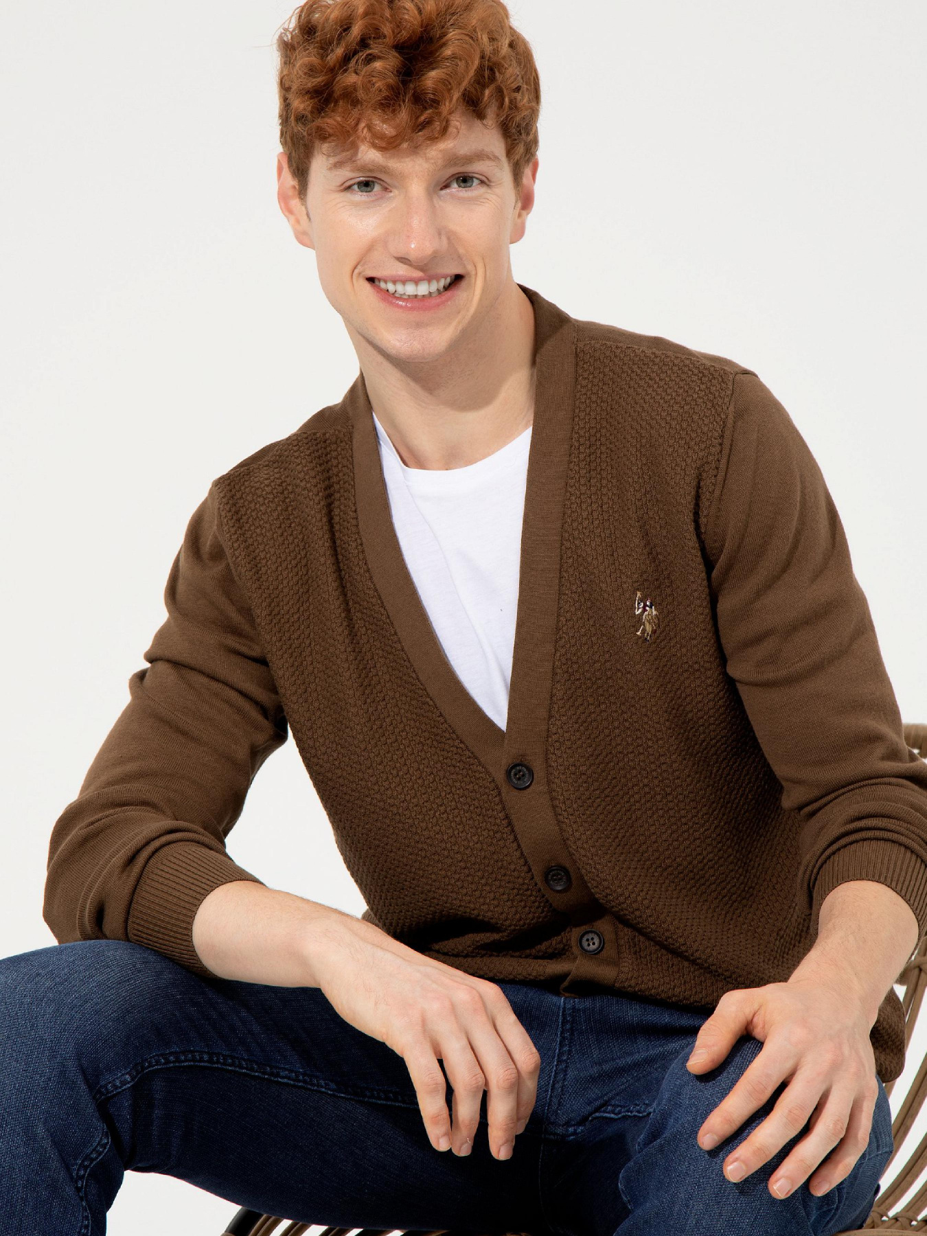 Кардиган US Polo модель G081SZ0TH.000.1428933.VR153 Фото