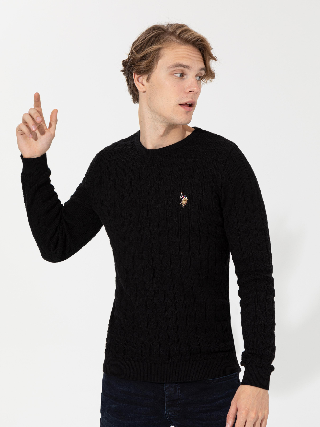 Джемпер US Polo модель G081SZ0TK.000.1428937.VR046 Фото