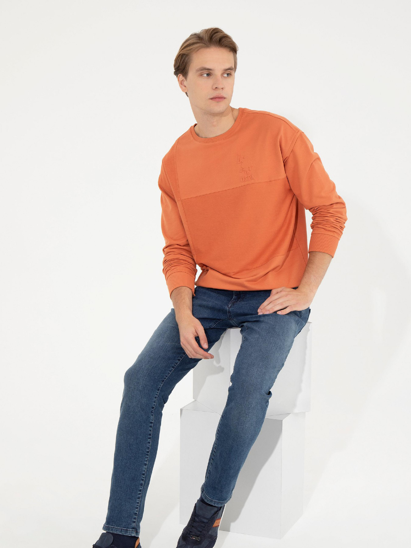 Свитшот US Polo модель G081SZ082.000.1454756.VR031 Фото