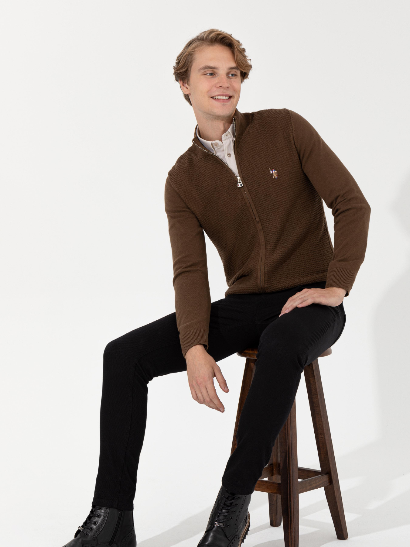 Кардиган US Polo модель G081SZ0TH.000.1428930.VR153 Кардиган US Polo модель G081SZ0TH.000.1428930.VR153 Фото