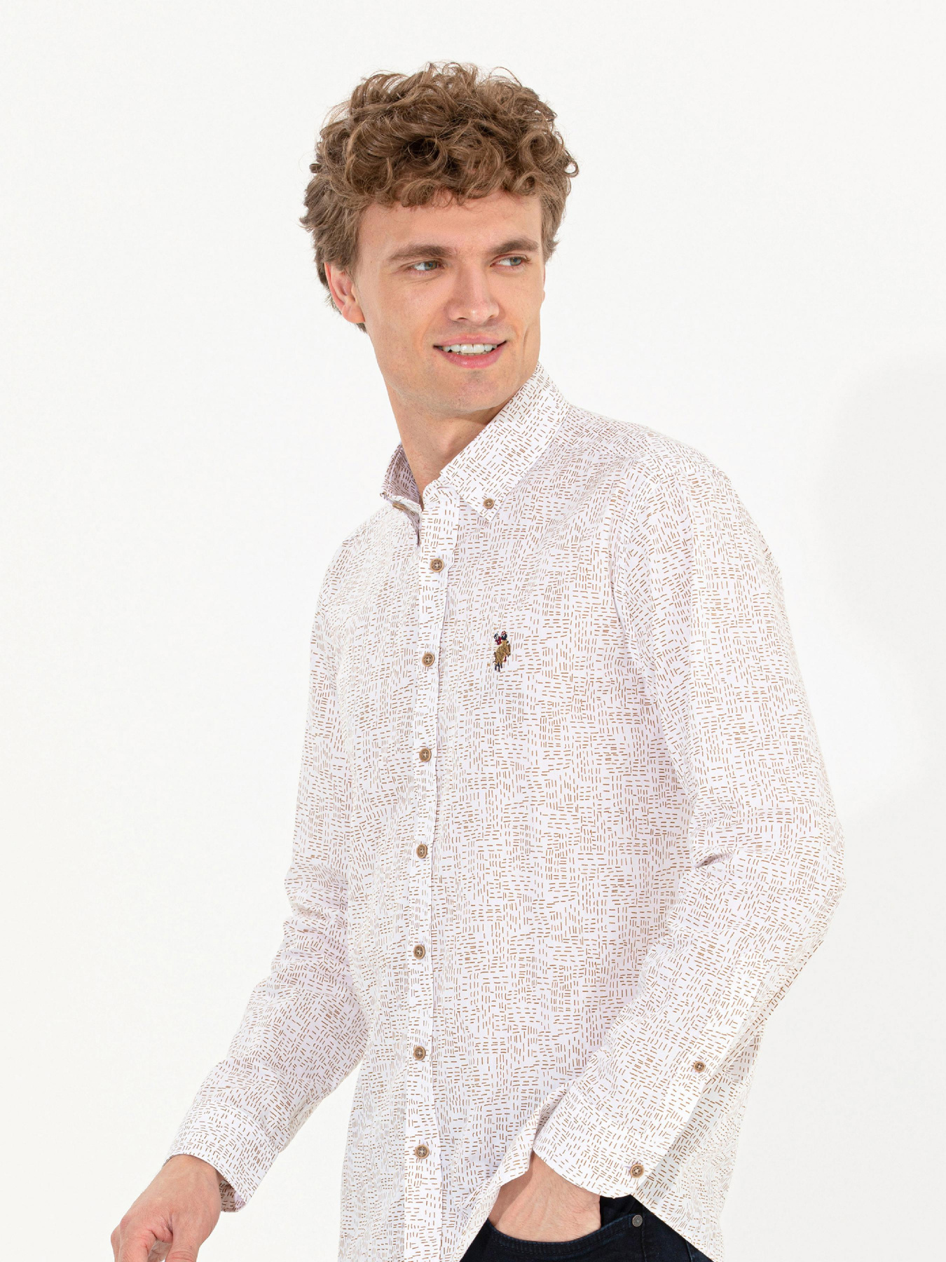 Рубашка повседневная US Polo модель G081SZ004.000.1457162.VR049 Фото