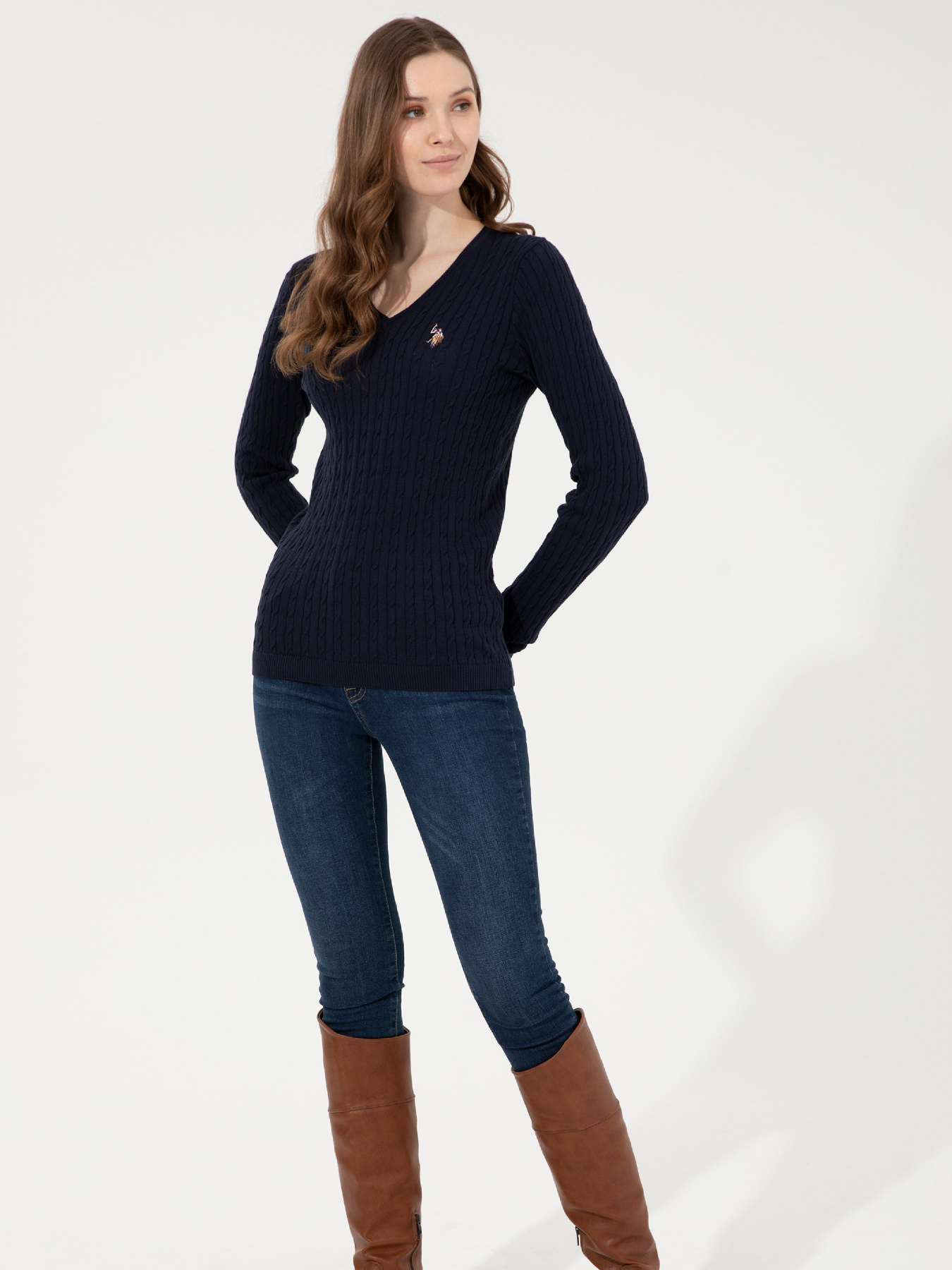 Джемпер US Polo модель G082SZ0TK.000.1430184.VR033 Джемпер US Polo модель G082SZ0TK.000.1430184.VR033 Фото