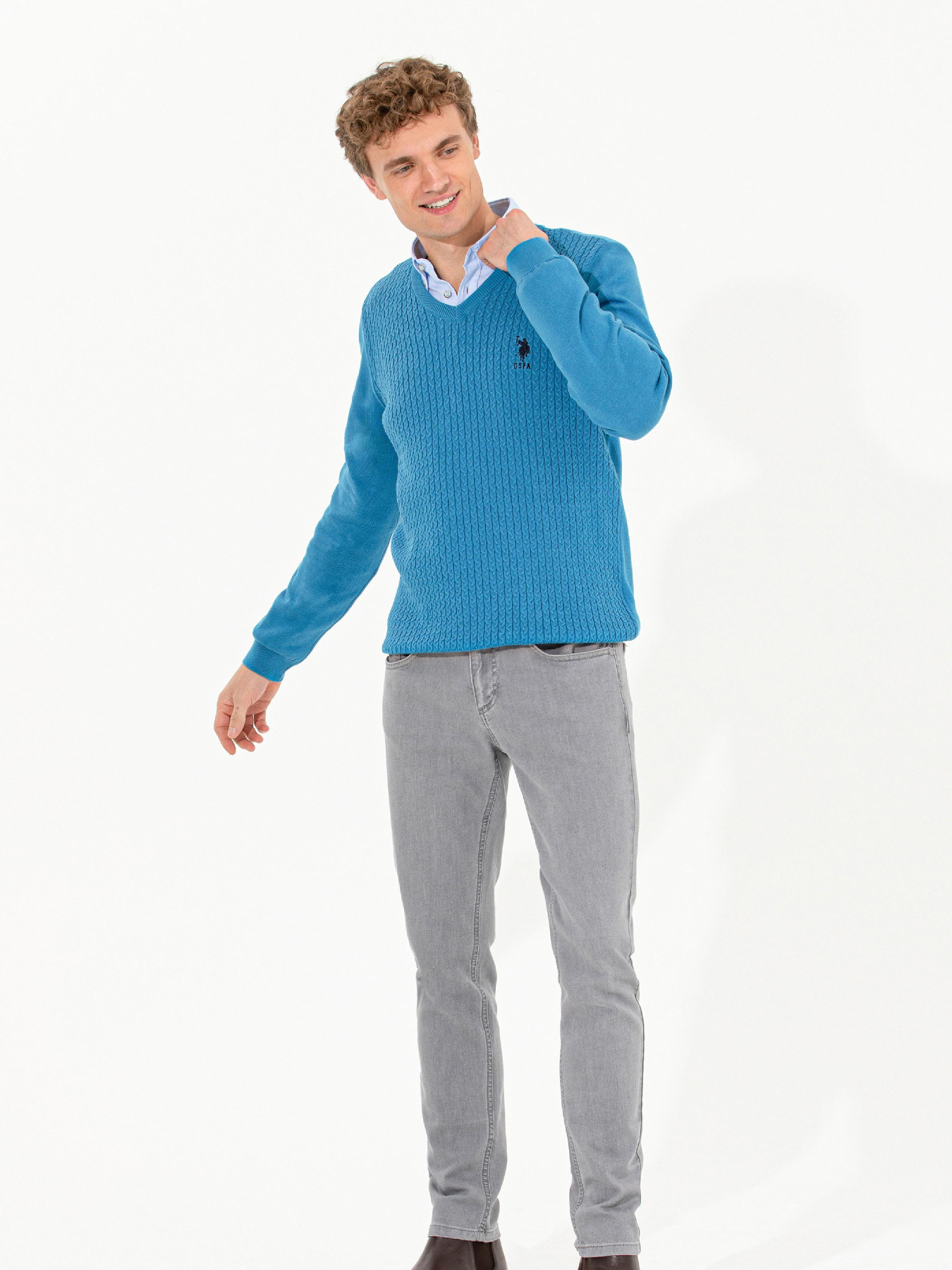 Джемпер US Polo модель G081GL0TK.000.1428982.VR077 Фото